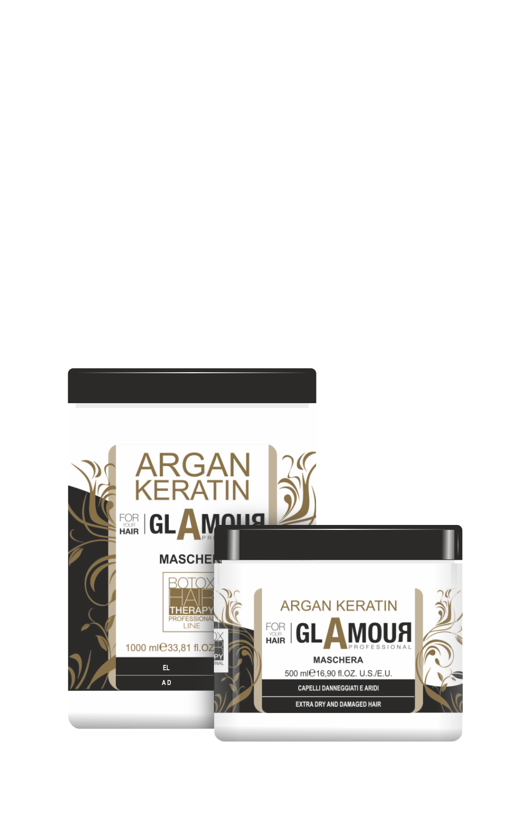 Maschera ultra idratante all’Olio di Argan e Keratina per capelli danneggiati e sfibrati. Ripara, rivitalizza e protegge dai danni atmosferici e dai trattamenti chimici.